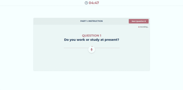 speaking test IELTS UKVI General